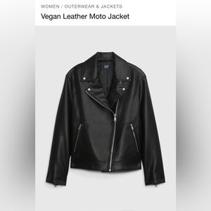 *BRAND NEW WITH TAGS!* Gap Vegan Leather Moto Jacket